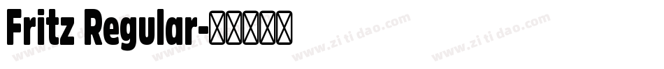 Fritz Regular字体转换